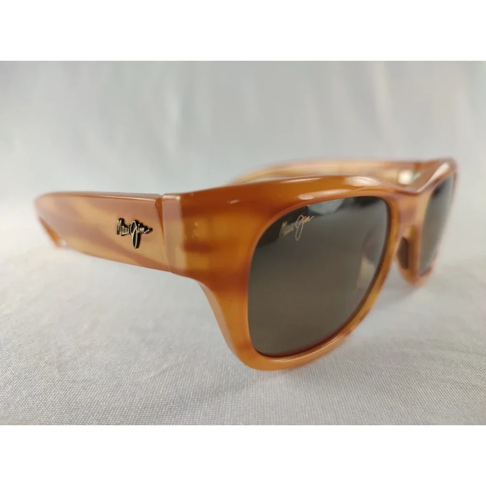 Maui Jim Kahoma MJ-285-21T Honey Amber Tortoise Polarized Sunglasses Case